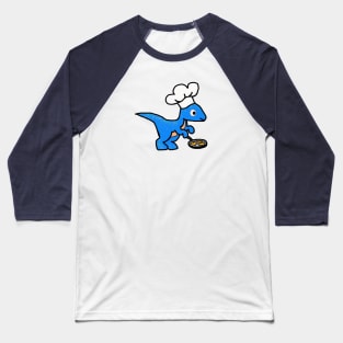 Hanukkah Velociraptor with Chef's Hat (No Text) Baseball T-Shirt